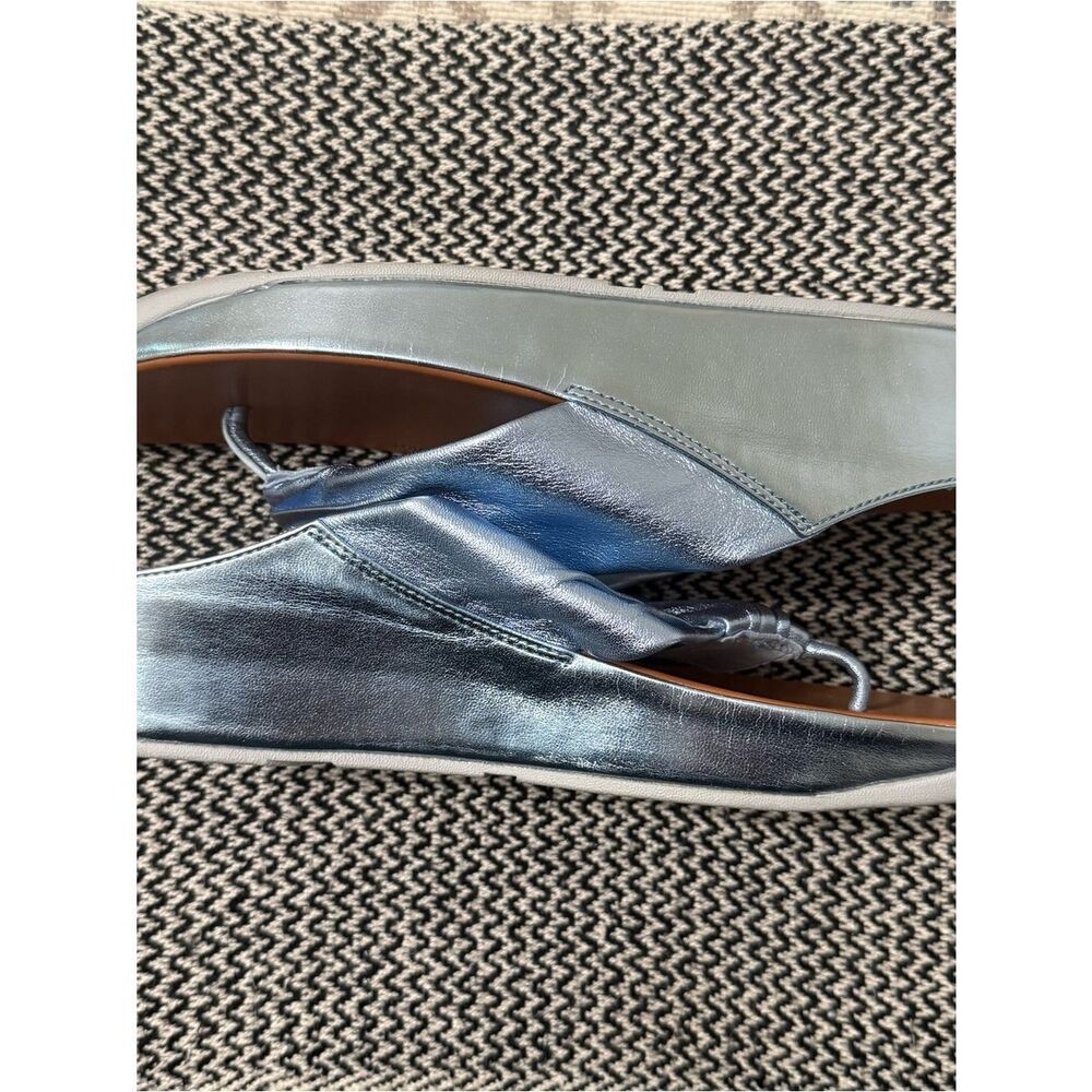 FitFlop Metallic Sky Blue Twiss Open Toe Sandals - Picture 6 of 9